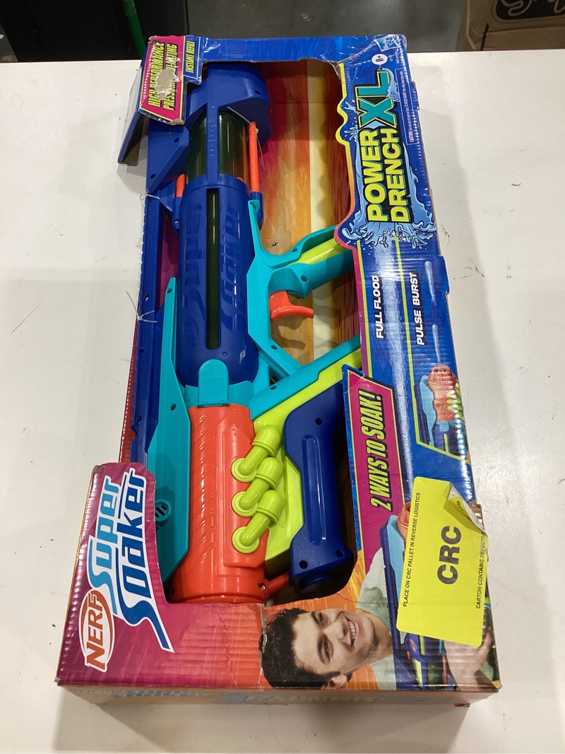 Condition photo showing As Is for nerf super soaker power drench - xl