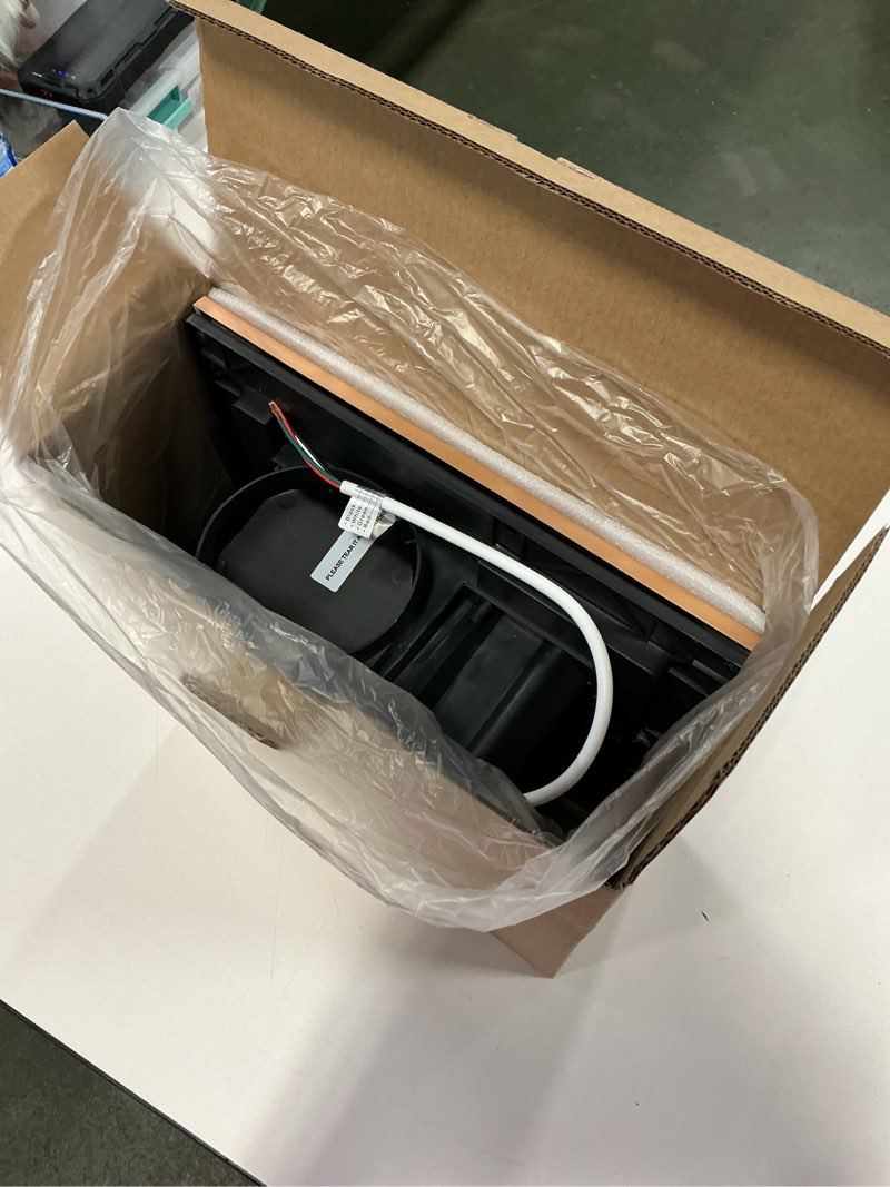 Condition photo showing New/Like New for Bathroom Exhaust Fan with Light, 374CFM Large Airflow Ceiling Mount Exhaust Ventilation Fan, Quiet 1.2 Sones Square Bath Vent Fans Light Combo for Home/Office/Hotel/Laundry/Shower, Copper Color