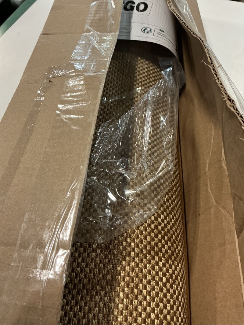 Condition photo showing Good Condition for lekeepgo door mat 24"x47", non slip door mat indoor entrance, rubber backing front indoor door mat washable absorbent low-profile entryway entry resist dirt inside door mats, light brown 1'11" x 3'11" (rectangular) light brown