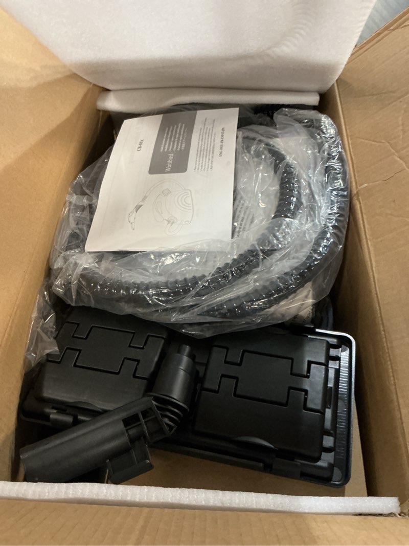 Condition photo showing New/Like New for multi-surface steam cleaner with 21 accessories for kitchen grease, bathroom grout, tile floors, and windows - handheld & chemical-free large