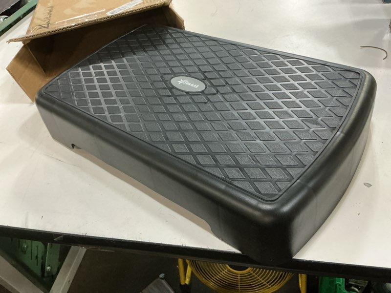 Condition photo showing New/Like New for yes4all aerobic exercise step platform, exercise stepper with risers for cardio and strength training, workout stepper for home gym b. cool grey