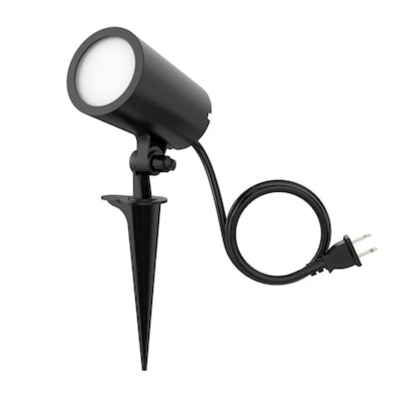 Harbor Breeze 300 -Lumens 5 -Watt black Line voltage Color Changing Plug-in LED Spot light Item #6607677 | Model #ZDL1249