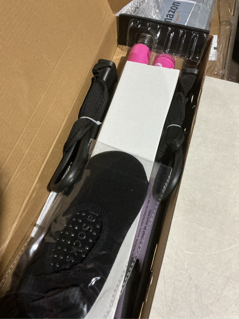 Condition photo showing Good Condition for Stretched Fusion Pilates Bar Kit with Resistance Band for Home Workouts | Multifunctional Home Pilates Kit Set for Women & Men | Workout Bar for Legs, Hip, Waist and Arm, Includes 3 Bonuses