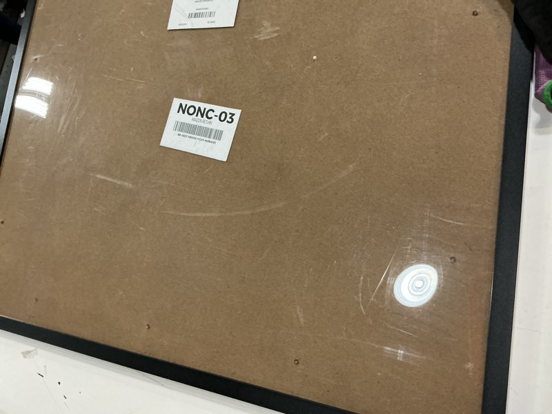 Condition photo showing As Is for Americanflat 23x29 Poster Frame with Polished Plexiglass - Epic Collection - Gallery Wall Frames with Engineered Wood - Wide Photo Frame for Wall Display - Black Black 23x29