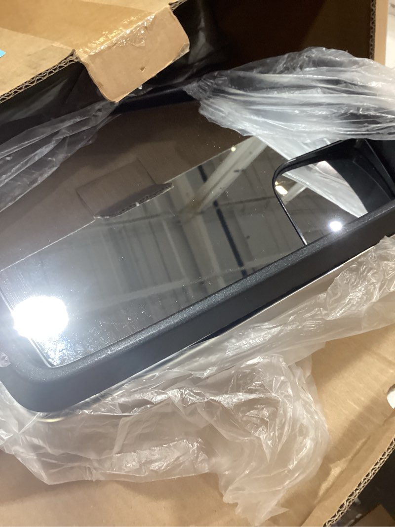 Condition photo showing Good Condition for left driver side mirror compatible with 2019 2020 2021 2022 2023 2024 2025 gmc sierra 1500 with manual folding power glass heated chrome replace#84732161 84309731(5pins) l-5pins chrome