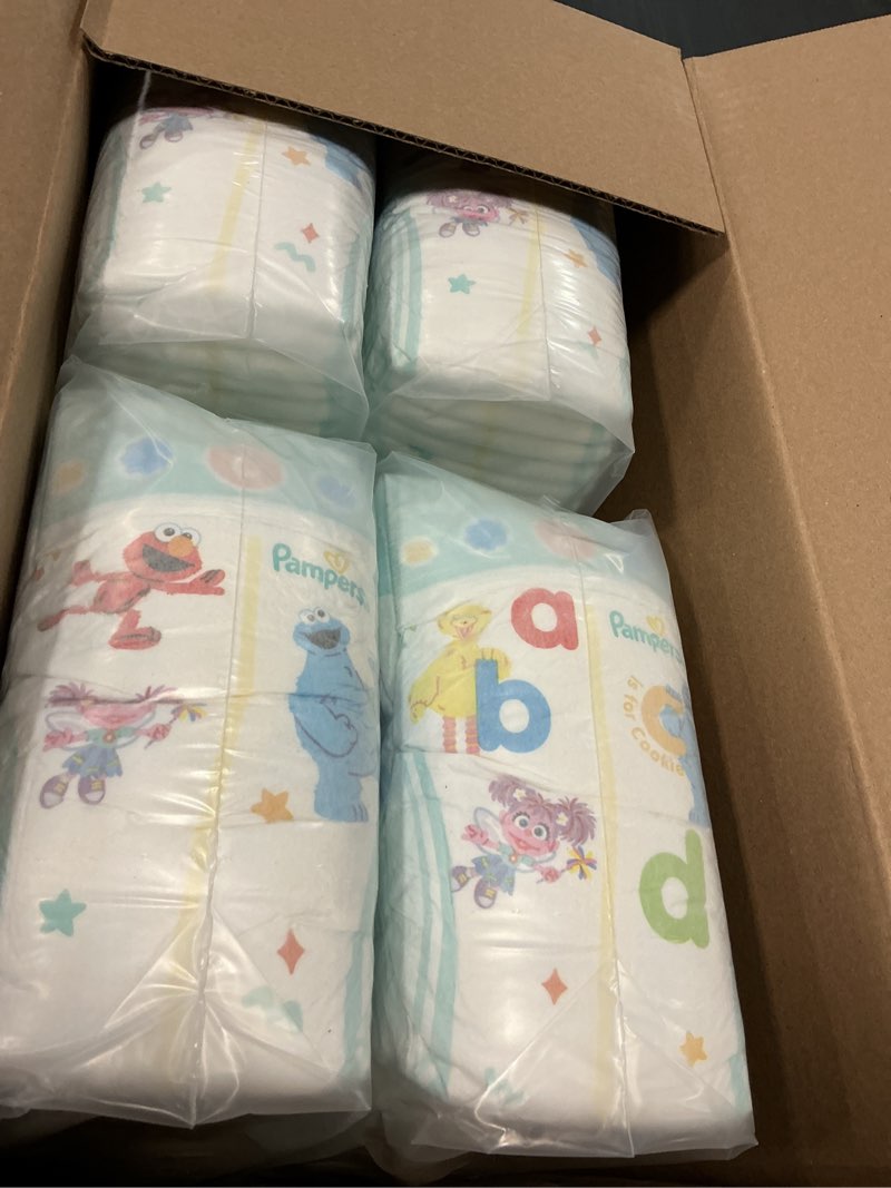 Condition photo showing New/Like New for pampers diapers - baby dry - size 6, 144 count, absorbent disposable infant diaper (packaging may vary) size 6 144