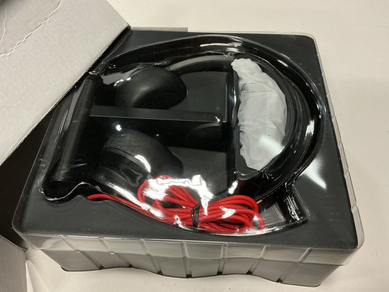 Condition photo showing New/Like New for bluetooth wireless headset with mic for work, bluetooth 5.2, advanced noise reduction microphone, clear calls - comfortable on-ear headphones, applicable to pc, laptop, phone, android, zoom, office black