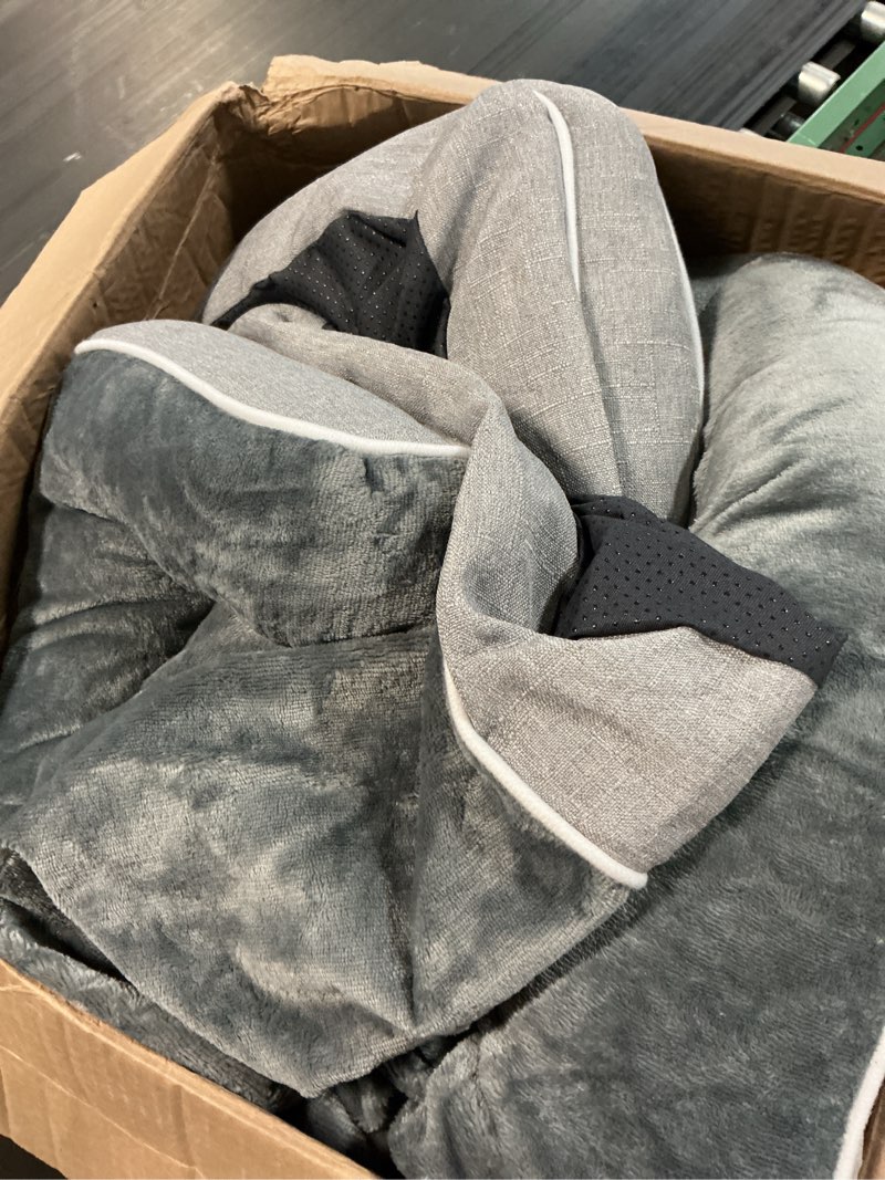 Condition photo showing Good Condition for eheyciga orthopedic dog beds for extra large dogs 44x32inch, waterproof memory foam xl pet bed with sides, non-slip and egg-crate foam big dog couch bed with washable removable cover, grey