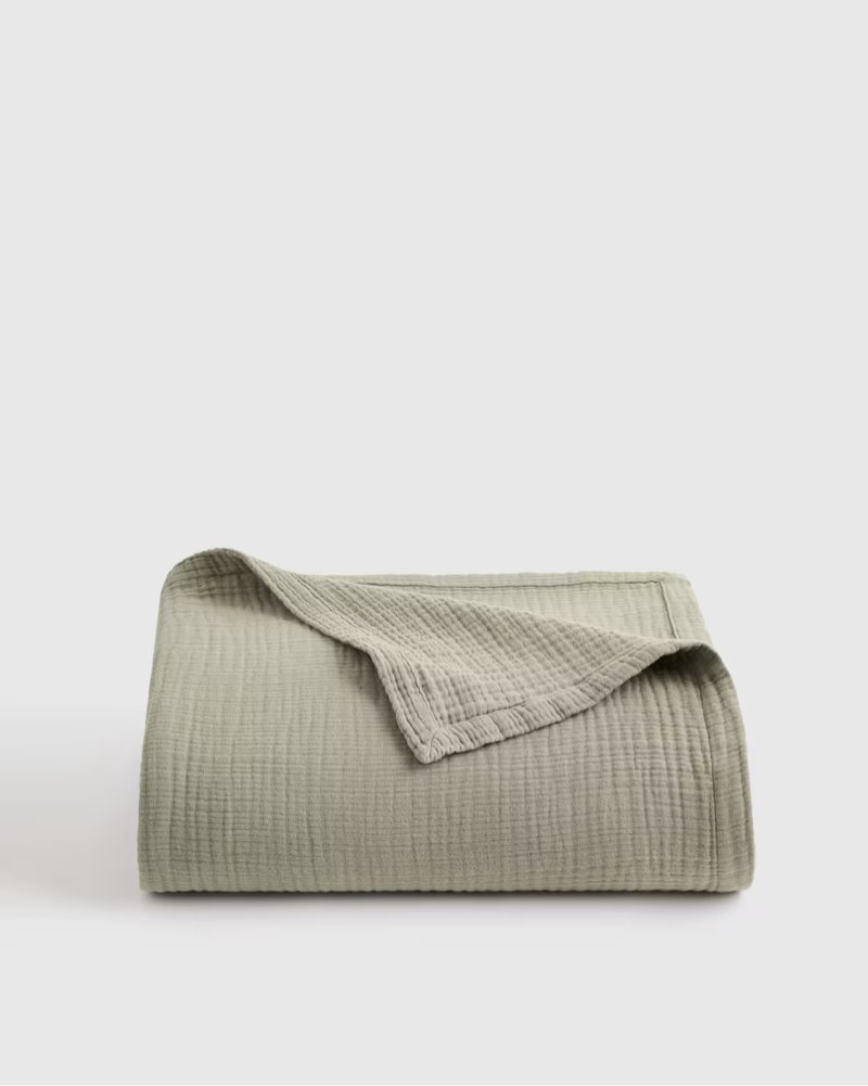 quince organic cotton gauze blanket bed blanket queen