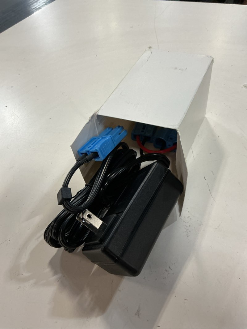 Condition photo showing Good Condition for 12 volt battery charger with small blue plug, for 12v kid trax child ride on car dodge ram 3500 rideamales scout pony josie unicorn disney mickey minnie mouse coupe charger