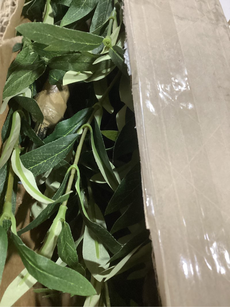 Condition photo showing Good Condition for Bellacat Faux Olive Tree 7ft?Olive Trees Artificial Indoor with Natural Wood Trunk and Realistic Leaves and Fruits. 7 Feet(84in) Fake Olive Tree for Home House Office Décor. 1 7ft