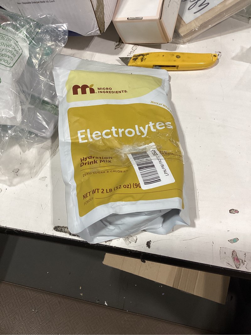 Condition photo showing New/Like New for micro ingredients electrolyte powder, 2 lbs (139 servings) | lemon raspberry flavor | high potassium (1,000mg) + coconut water & real lemon juice | no sugar, keto friendly | non-gmo lemon raspberry 32 ounce (pack of 1)
