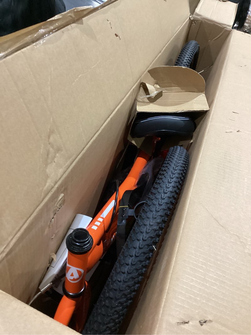 Condition photo showing Good Condition for avasta bilbo 18 20 24 inch kids bike for boys girls 5-14 years old, retro style high carbon steel bicycle with adjustable handlebars and seat, dual v-brakes, kickstand, multiple colors orange 18'' with training wheels & kickstand