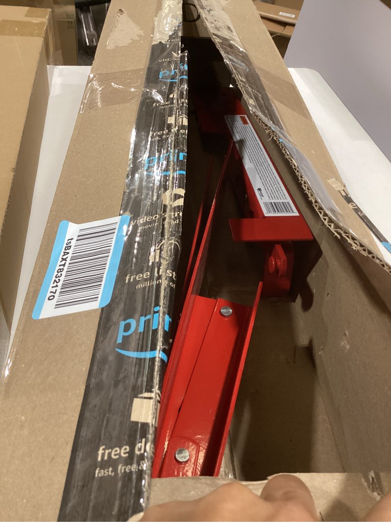 Condition photo showing As Is for Guardian 2500 Adjustable Roofing Bracket | for 30 45 or 60 Degree Roof Pitches | 10 Inch Adjustable Platform | Powder Coated Red | OSHA Compliant 10 Inch (Pack of 1)