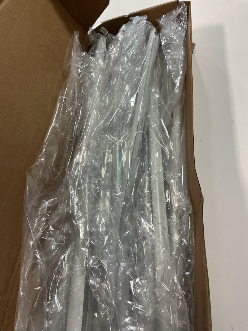 Condition photo showing New/Like New for 12 Pack Support Brackets for Wire Shelving,16 Inch Fixed Mount Shelf Support Bracket Wire Shelves,White Wire Shelving Support Brackets 16 Inch with Anchors and Pins