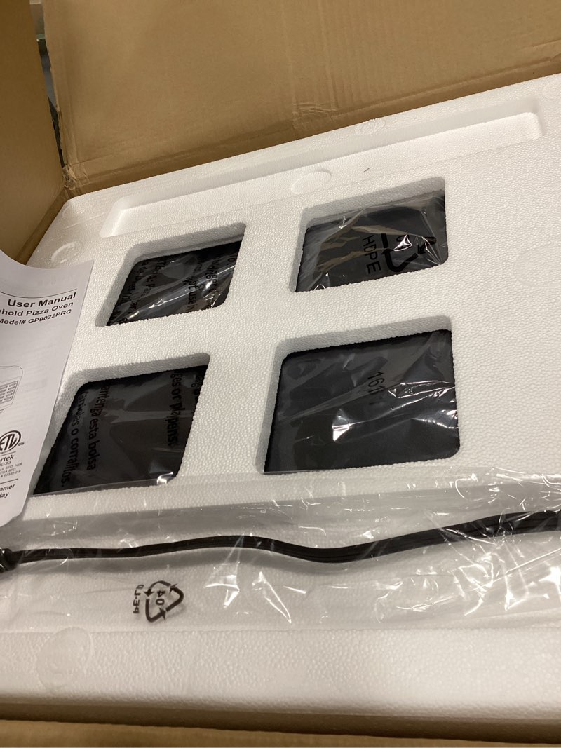 Condition photo showing New/Like New for BIG HORN OUTDOORS Pizza Oven Indoor, 14 Inch Electric Countertop Pizza Oven with 6 Preset Modes, Perfect Pizza Maker Machine for Home, Pizza Cooker with Pizza Stone and Pizza Peel, Stainless Steel Preset+Manual