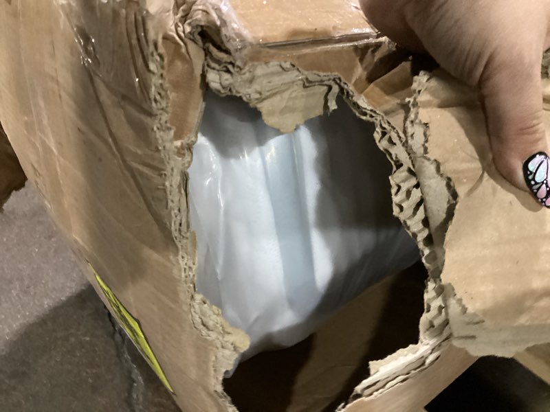 Condition photo showing Good Condition for zinus 12 inch foam and spring hybrid mattress [new version], king, fiberglass free, medium firmness, durable support, certified safe foams & fabric, mattress in a box white king 12" new small box