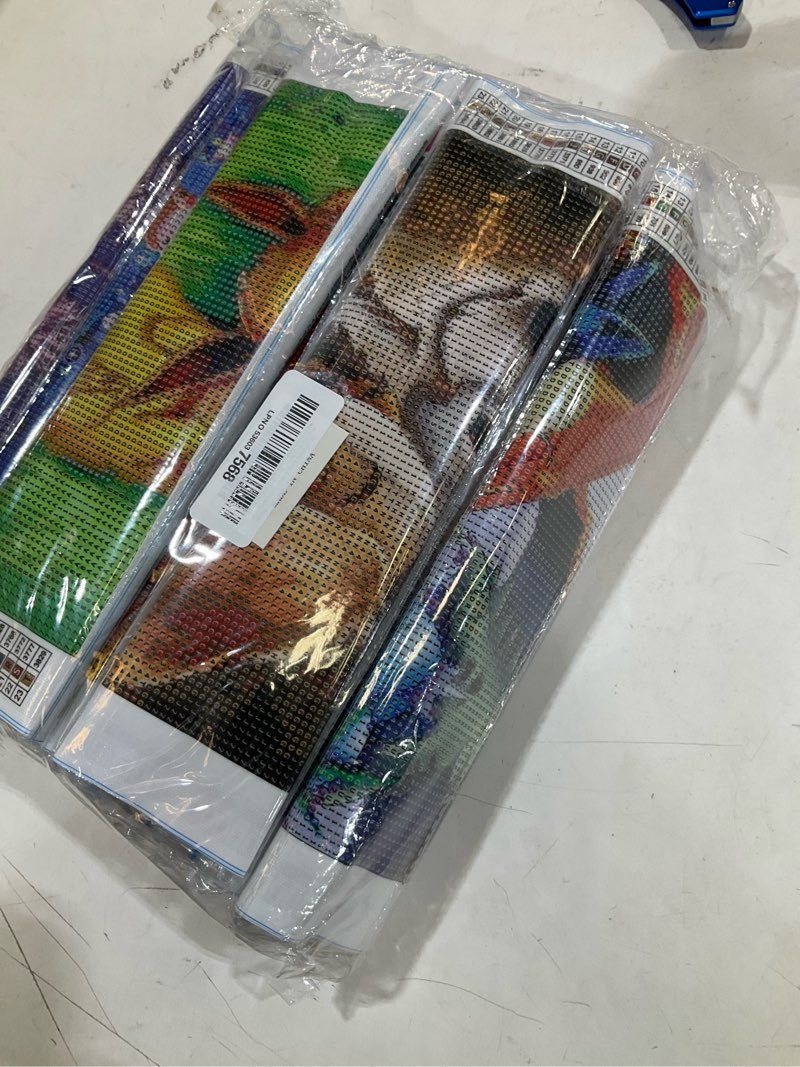 Condition photo showing Good Condition for boswell 5d diamond painting kits for adults - set of 12 diy diamond art kits - stunning gem paintings for home wall decor & gifts - easy to use & relaxing craft activity
