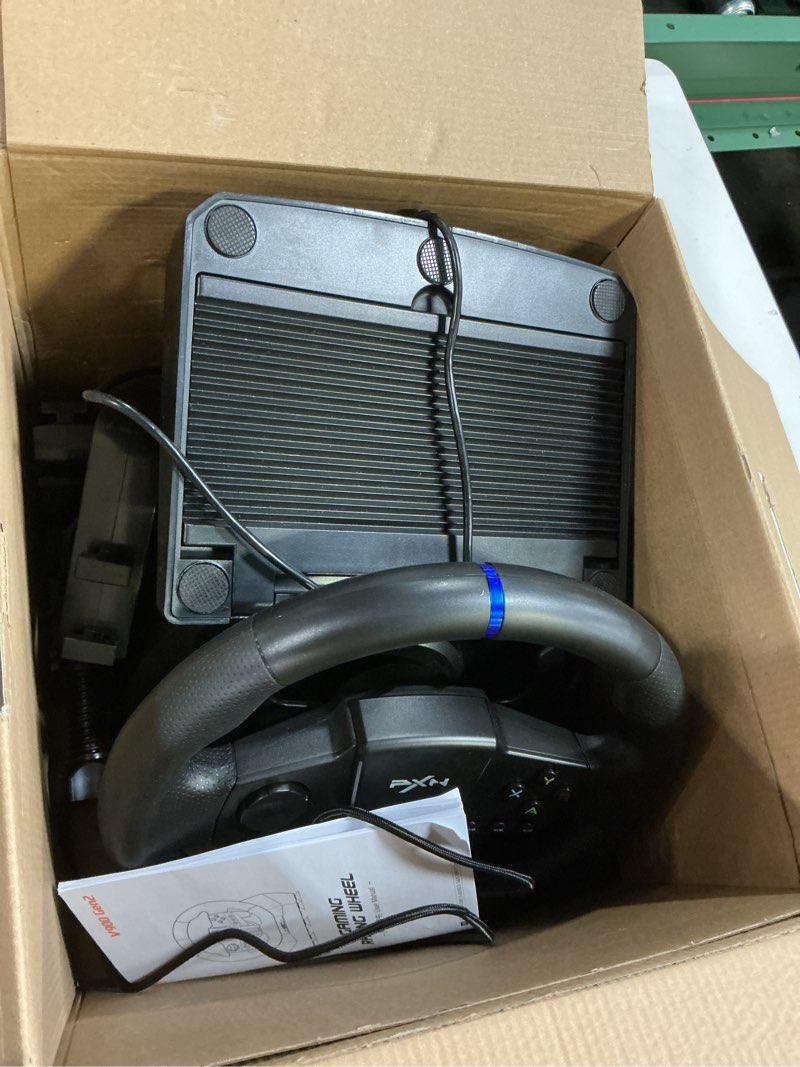 Condition photo showing item condition for PXN PC Racing Wheel, V900 GEN2 Universal Usb Car Sim 270/900 Degree Race Steering Wheel with Pedals for PC, PS3, PS4, Xbox One, Xbox Series X/S, Switch