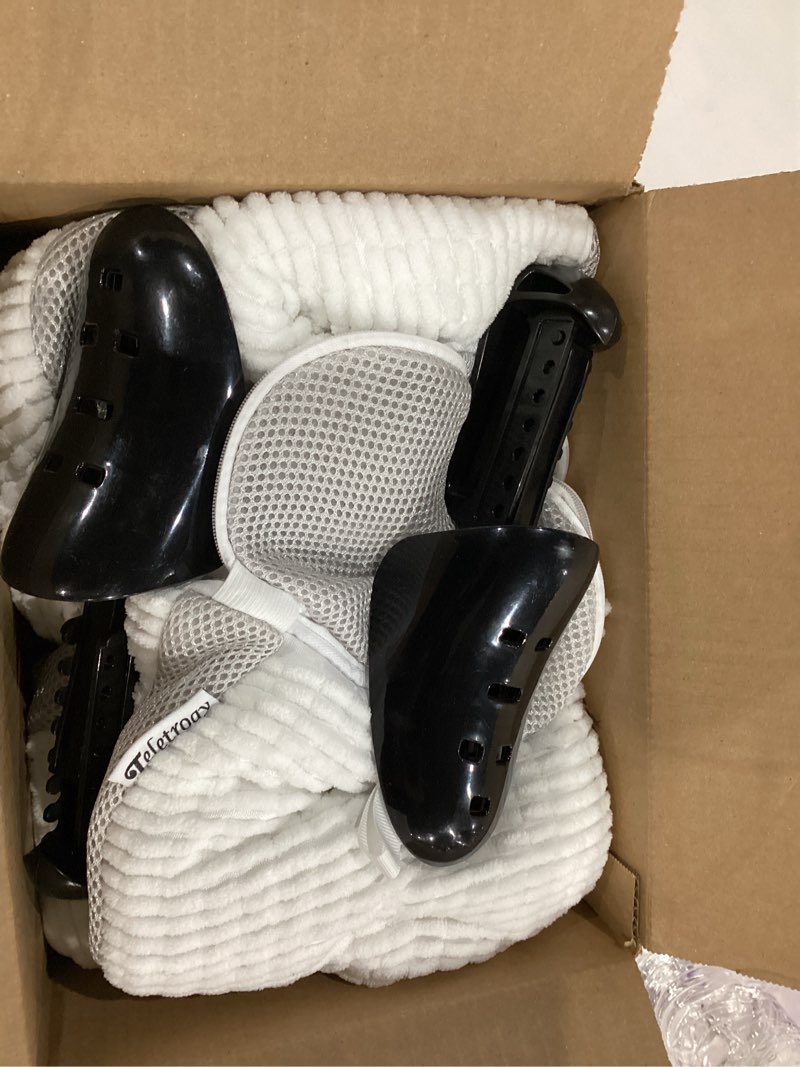 Condition photo showing Good Condition for shoe washing bag for washing machine, fluffy fibers keep 360° wrap-around cleaning, adjustable shoe trees, durable hidden zipper reusable laundry bag for sneaker gym shoes white white pro shoe bags