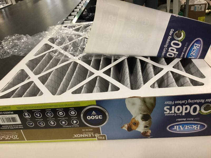 Condition photo showing Good Condition for Bestair 20 In. X 25 In. X 5 In. Lennox Merv 13 Deep Pleat Furnace Filter