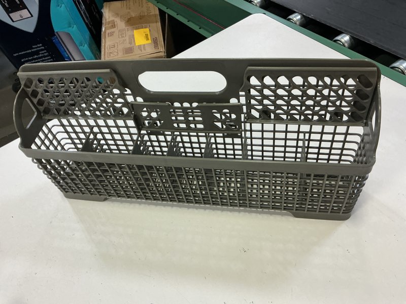 Condition photo showing Good Condition for whirlpool 8562043 silverware basket, oem - original equipment manufacturer, grey
