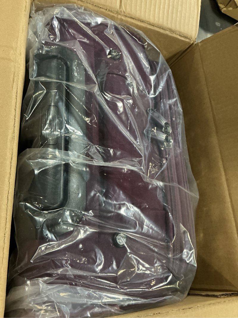 Condition photo showing New/Like New for hanke 16 inch underseat carry on luggage with spinner wheels airline approved, small rolling suitcase softside underseater lightweight tsa travel roller suitcase carry-on bag(purple) 16 inch underseat purple