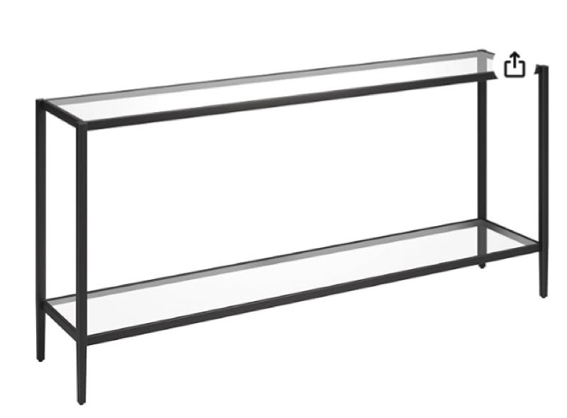 michaele antique gold console table