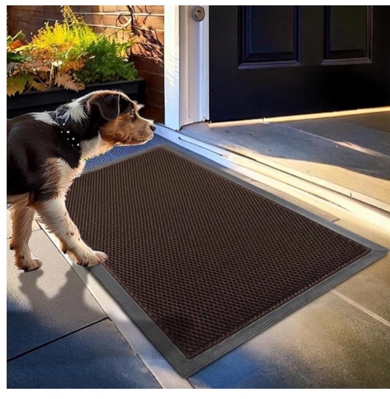 muddy mat® mesh quick-dry door mat-heavy-duty, dirt trapper for outdoor & indoor use, ideal for entrance, mudrooms, patios, and garages, low-profile, non-slip, washable - brown 23\"x35\"x0.4\"muddy mat® mesh quick-dry door mat – heavy-duty, dirt trapper for outdoor & indoor use, ideal for entrance, mudrooms, patios, and garages, low-profile, non-slip, washable – brown 23"x35"x0.4"