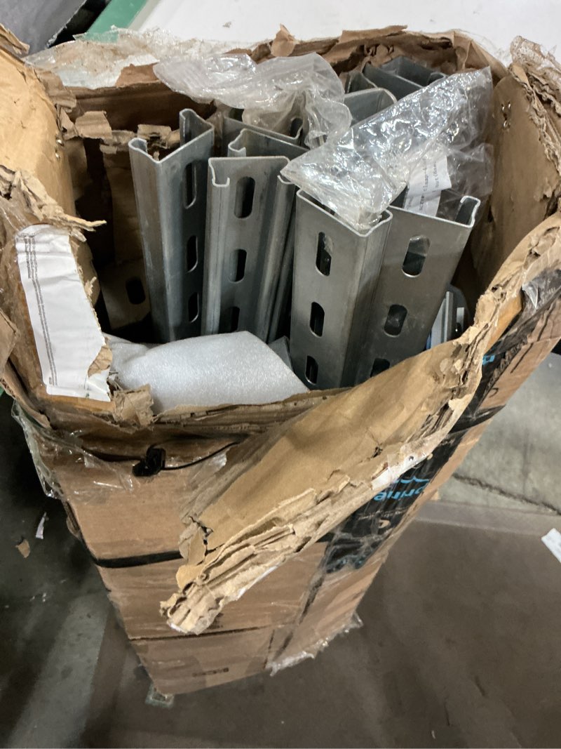 Condition photo showing Good Condition for eco-worthy upgraded solar ground mount adjustable multi-pieces solar panel mounting brackets kit system for 4pcs 200w/3pcs 300w/2pcs 400w solar panels for ground,open space, cabins and backyard sheds 1-4 panels