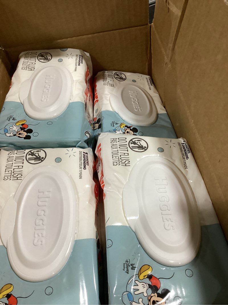 Condition photo showing As Is for Huggies Simply Clean Unscented Baby Diaper Wipes, 11 Flip-Top Packs (704 Wipes Total), Packaging May Vary 64 Count (Pack of 11)