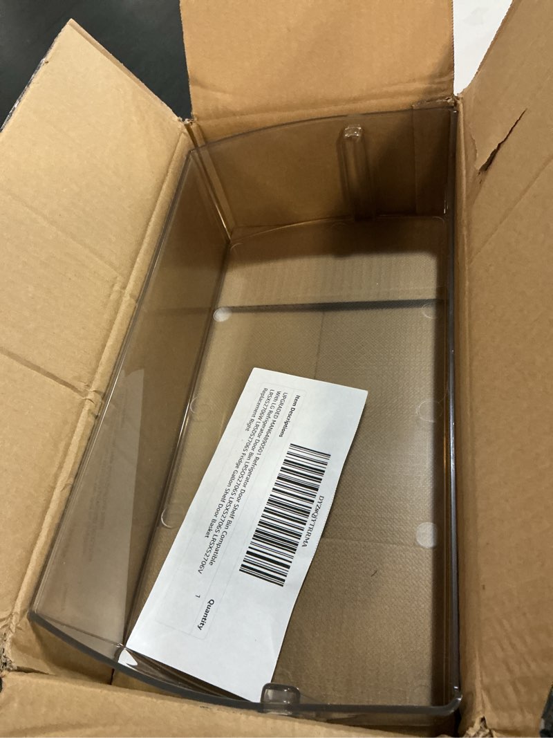 Condition photo showing Good Condition for upgraded man64890501 refrigerator door shelf bin compatible with lg refrigerator parts lrsxs2706v lrsxs2706w lrsxs2706s lrsds2706s,man64890501 4975303 lg fridge door basket replacement door shelves man64890501 door bin -1 pack