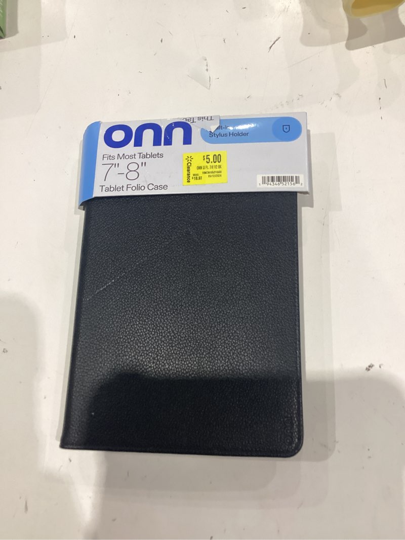 Condition photo showing Good Condition for onn universal tablet folio case, fits most 7 - 8 tablets - black