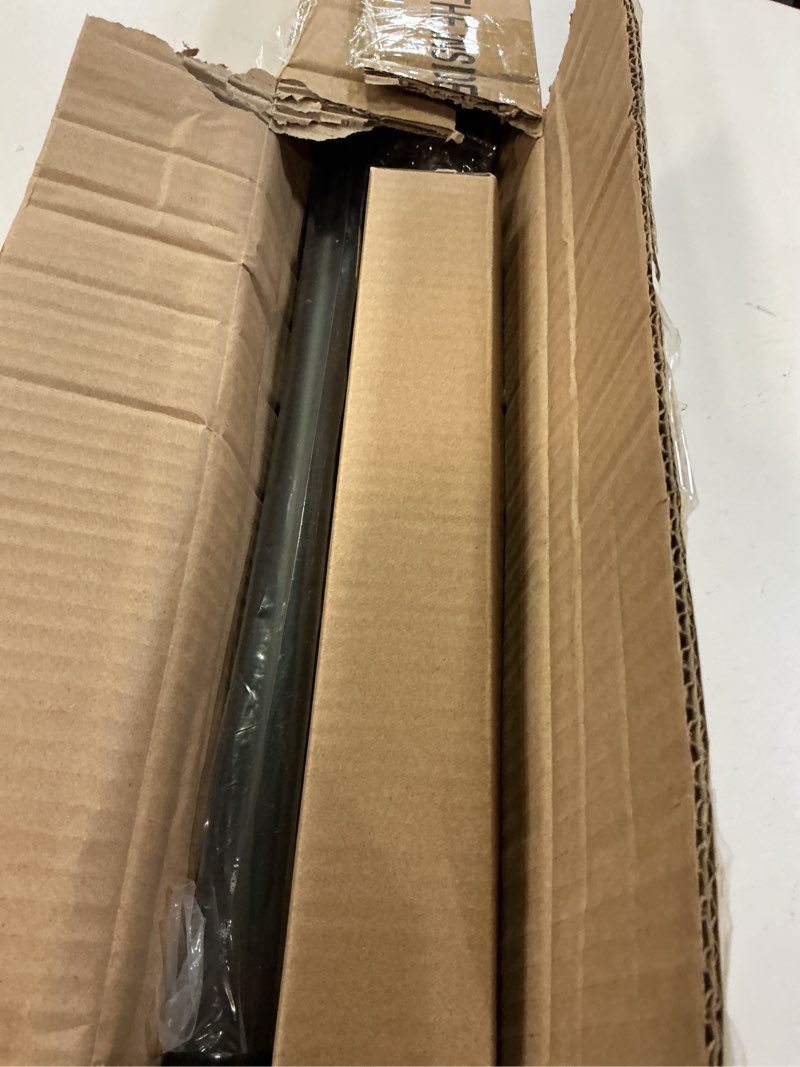 Condition photo showing Good Condition for Black Bay Window Curtain Rods with Aluminum End Cap Finials and Brackets,Adjustable 36-72 Inch Center Rod for windows (24-68’’), 20-36 Inch Side Rods for windows (16-32’’),1 Inch Diameter 20-36"&36-72"&20-36"(3 Sided) Black