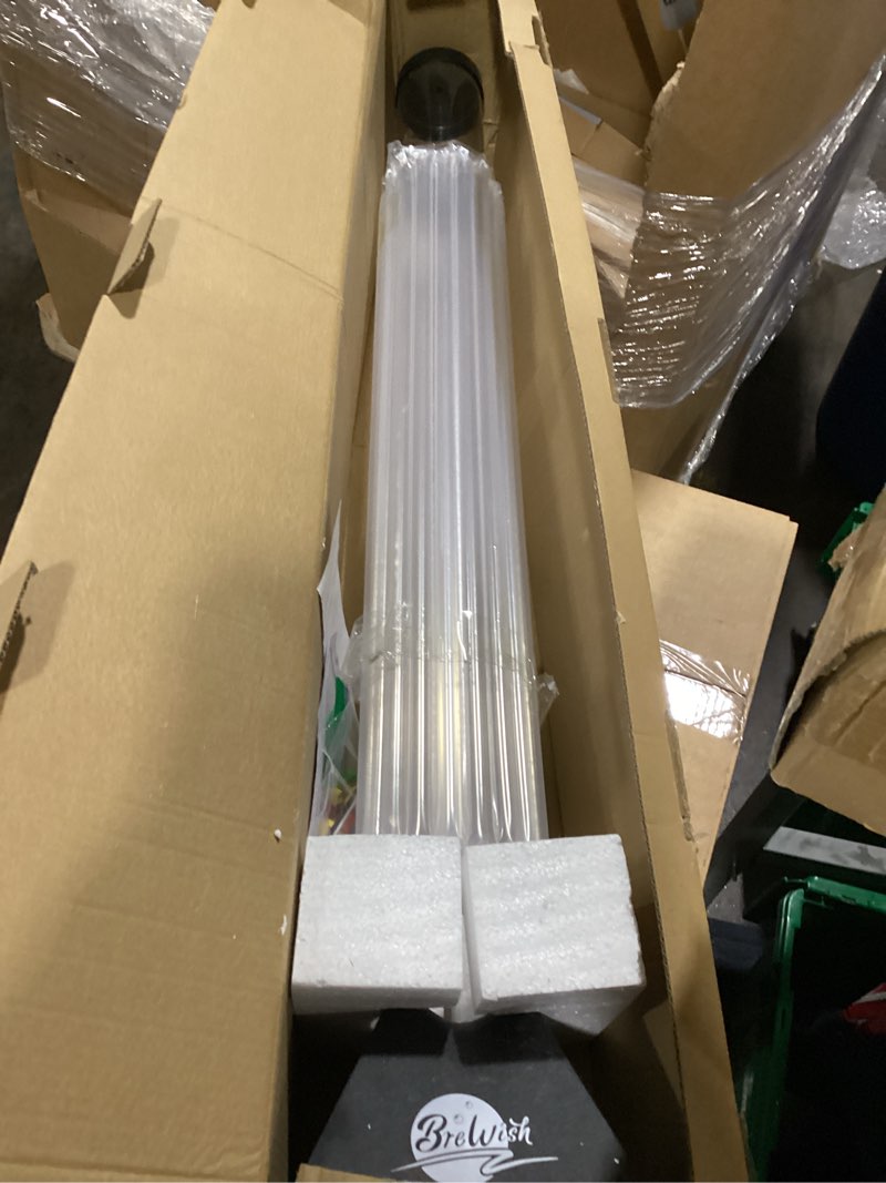 Condition photo showing New/Like New for Brewish 4FT Sensory LED Water Bubble Fish Tube Floor Lamp with 16 Color Changing Light Effects – Fake Aquarium Tank Night Light and Gift for Kids, Autism, Men & Women - Remote Control & 12 Fishes Without Bracket