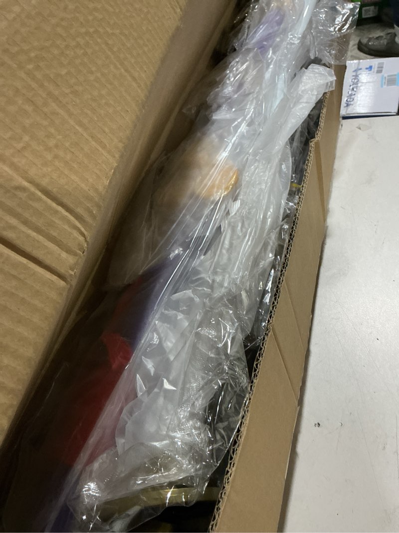 Condition photo showing As Is for cold blade katana sword - 41 inches katana replica with holster belt and display stand - sword with authentic design ?3 piece-nidai kitetsu+enma purple+wado ichimonji