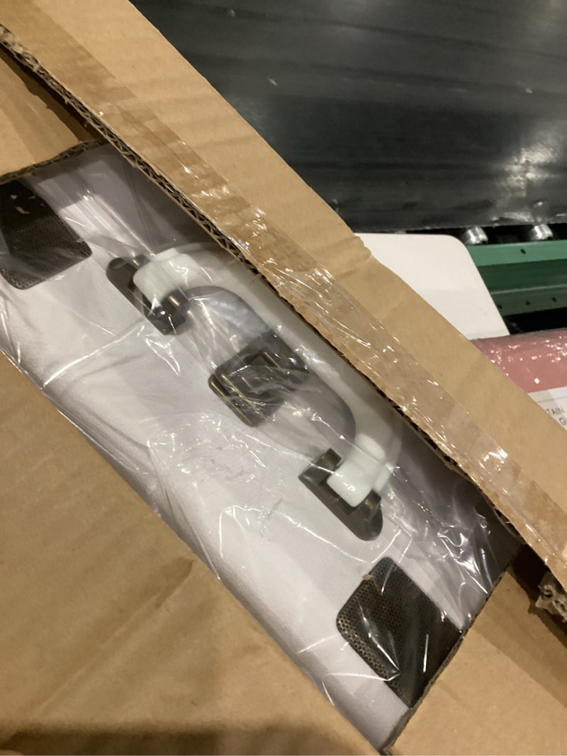 Condition photo showing As Is for Record Player 3 Speeds Turntable with Bluetooth Built-in Battery Stereo Speakers Vintage Record Player Belt Driven Portable Suitcase PC Recording White