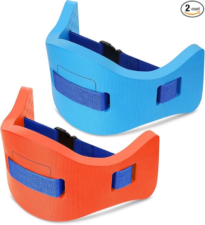 wettarn 2 pcs kids swim belt with adjustable strap, eva buoyancy belt for youth children