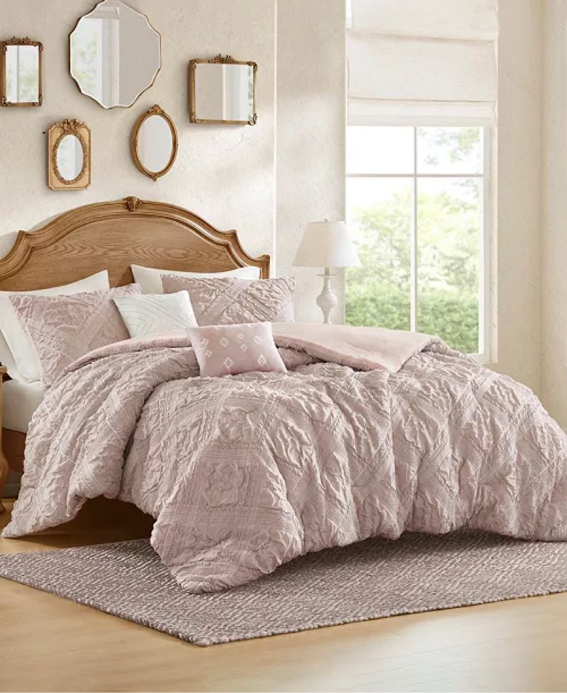 Madison Park Mona Sculpted Jacquard 5-Pc. Comforter Set, Full/Queen