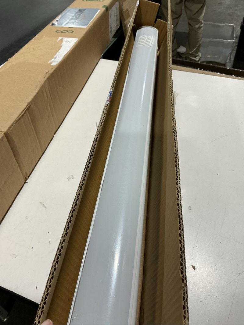 Condition photo showing As Is for Shadesu Cordless Zebra Blinds for Windows, 39.5" W x 72" H, White, Dual Layer Free-Stop Zebra Shades, Light Control for Day and Night, Sheer Blinds for Indoor Windows, Bedroom, Kitchen 01- White ( Cordless ) 39.5"W x 72"H