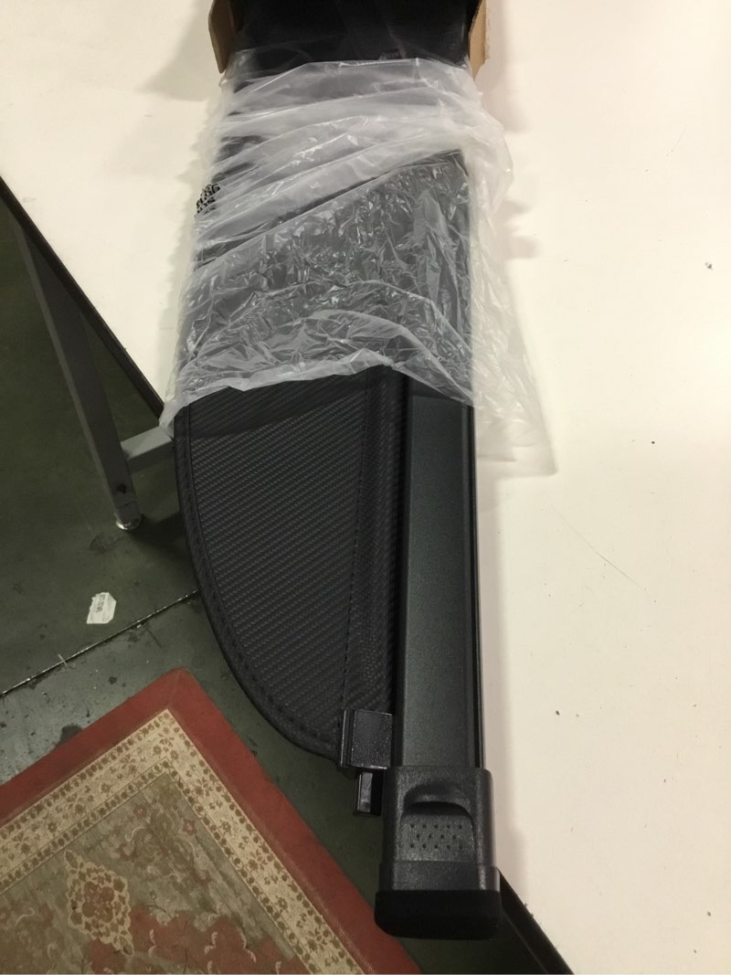 Condition photo showing Good Condition for Cargo Cover for Tesla Model Y Juniper 2025 2026 Accessories Retractable Trunk Cover Security Shielding Shade Cargo Luggage Cover Trunk Privacy Protection (Carbon Fiber Texture) For Model Y Juniper