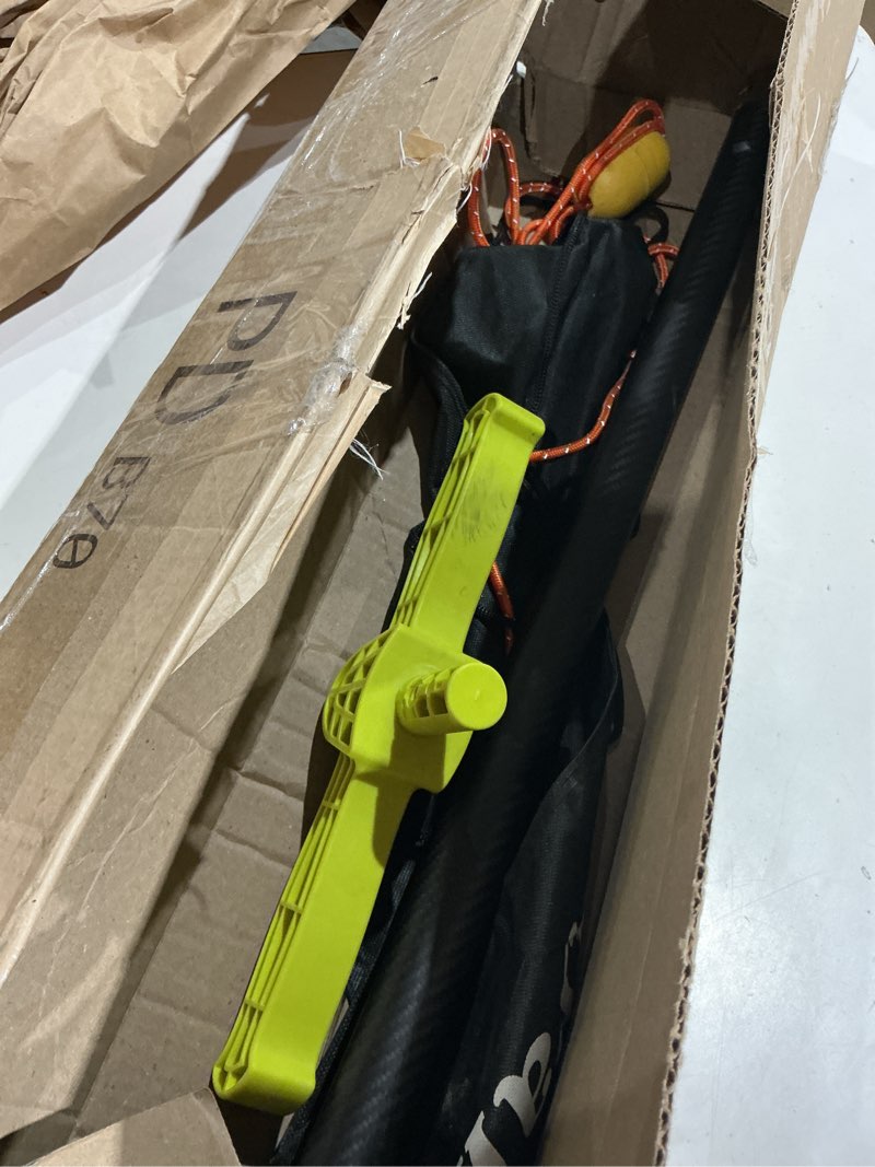 Condition photo showing As Is for boat sand anchor,carbon fiber shallow water anchor with t-handle and nylon glass fiber auger,corrosion-resistant sand anchor for under 23ft boat and kayak anchor, green 40inch
