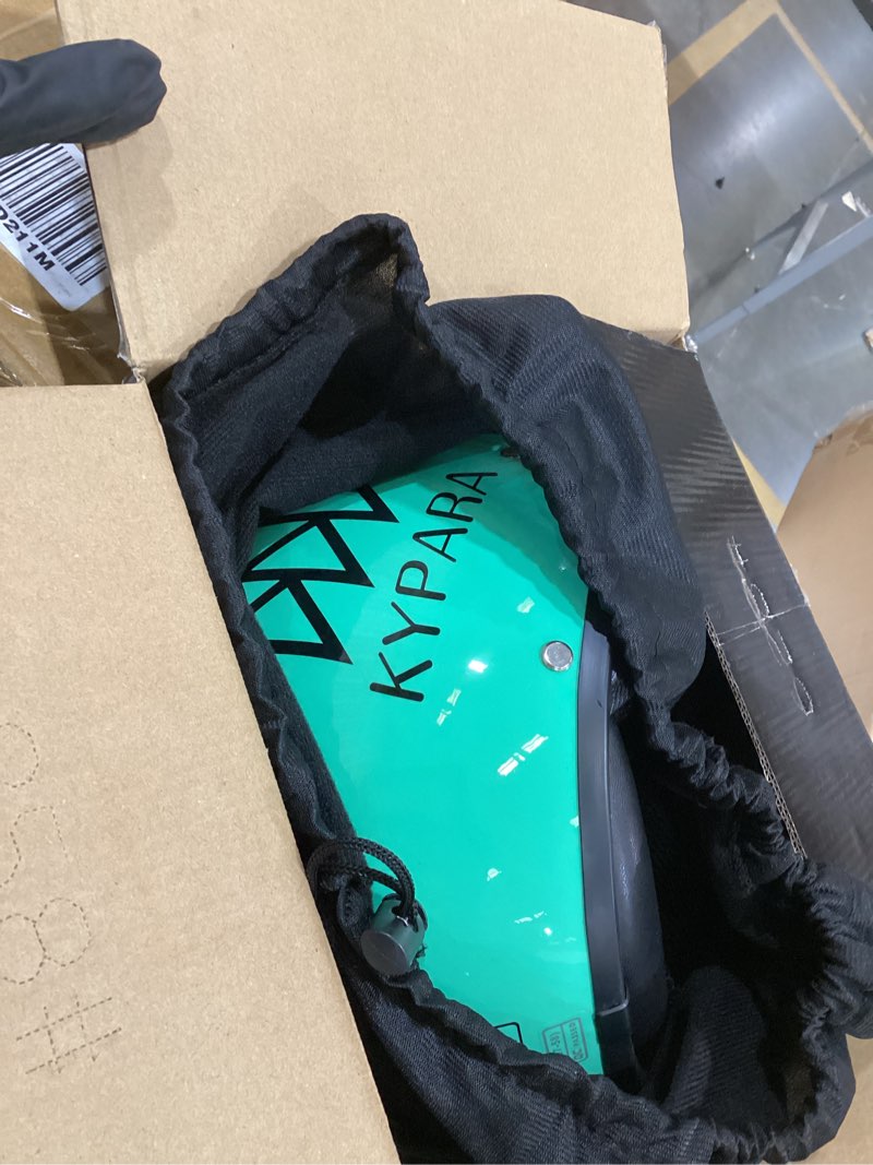 Condition photo showing Good Condition for KYPARA DOT Approved Vintage Open Face Motorcycle Helmet with Open Face Helmet with Sun Shield?Bubble Visor& Peak, Retro Half Helmet for Men & Women (It.White, M) Medium It.White