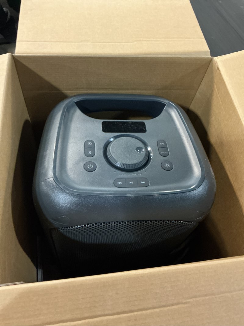 Condition photo showing As Is for onn medium party speaker gen. 2, 15.08"