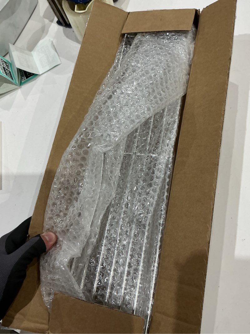 Condition photo showing New/Like New for qulimetal stainless steel warming rack for weber spirit 200 & spirit ii 200 series, compatible with e/s-210, e/s-220 (2013-2017) & gs4 spirit ii models, replaces weber 67026 21.5 inch stainless steel