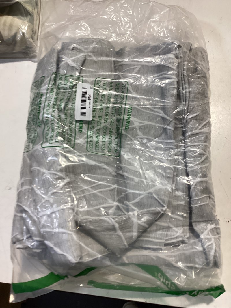 Condition photo showing Good Condition for silver gray tree curtains 90 inch long for living room 2 panels back tab pocket jungle botanical vintage floral pattern 50% room darkening thick sheer light grey curtain for bedroom burlap retro decor 52"w x 90"l (pack of 2) silver grey