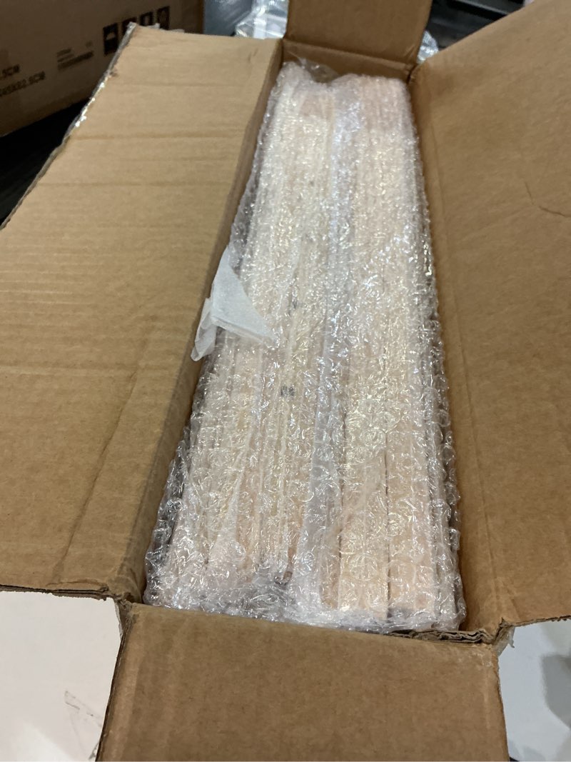 Condition photo showing New/Like New for 7 Tier Large Size Wooden Tray Dividers for Cabinets, Cookie Baking Sheet Organizer for Cabinet, Vertical Tray Dividers for Storing pans, Baking trays, Cutting Board 20"Wx16.5"Hx15.2"D