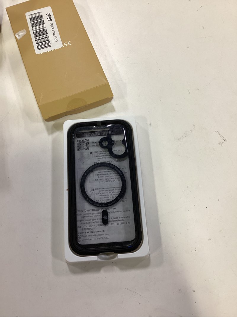 Condition photo showing Good Condition for Miracase for iPhone 17 Case 6.3'', Full-Body Bumper Military Drop Protection Outdoor Phone case with Built-in Glass Screen &Camera Control,Easy Installation,No Gap,Compatible with MagSafe,Black