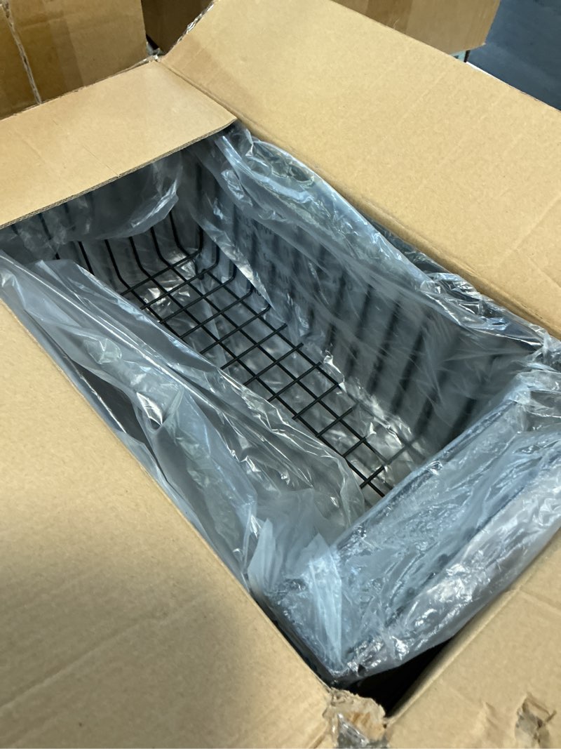 Condition photo showing Good Condition for gaokase 4 pcs stackable wire baskets for pantry organizers and storage,vegetable fruit basket for countertop,kitchen storage metal baskets,produce potato onion storage bin,black 1-black