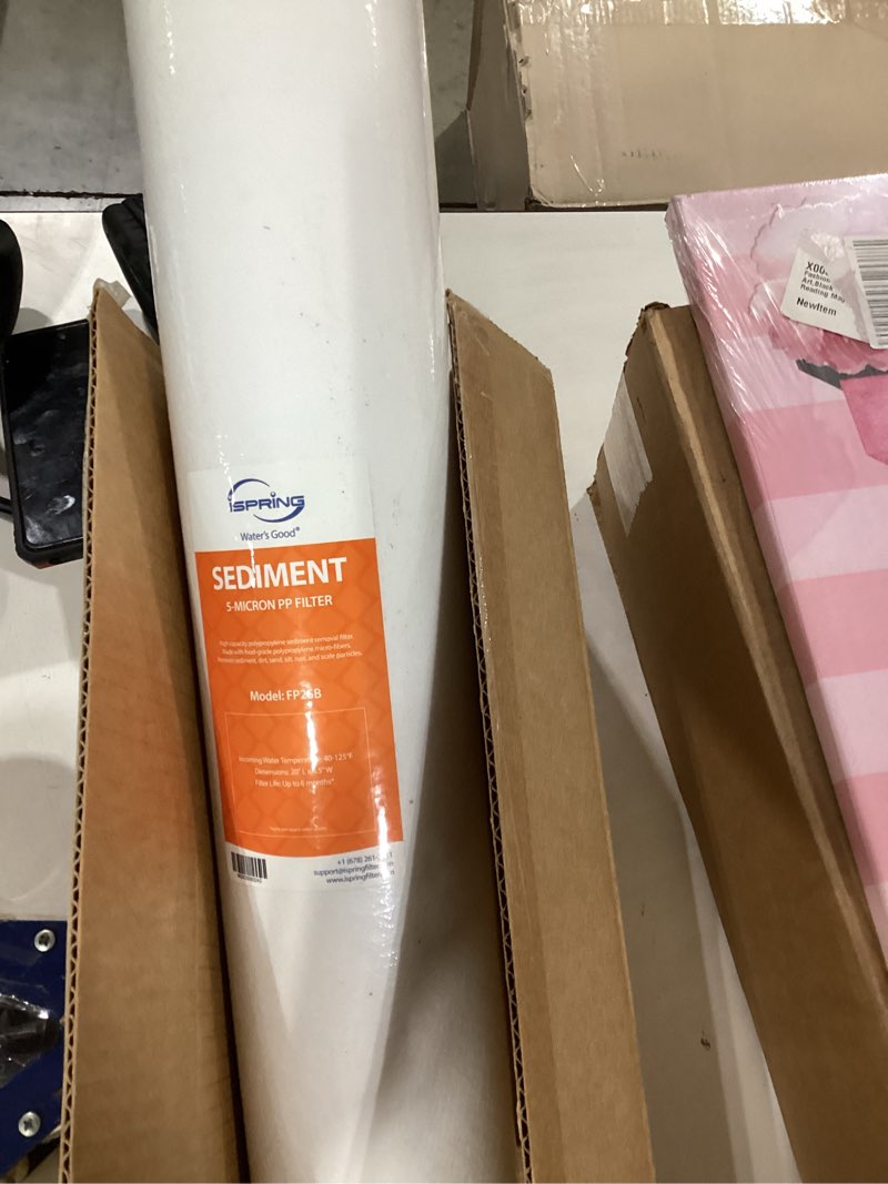 Condition photo showing New/Like New for ispring fp25b whole house water filter cartridge | 5-micron pp sediment removal, 4.5" x 20" industry-standard size, fits ispring wgb32b & who32b series whole home water filters singe stage sediments 1